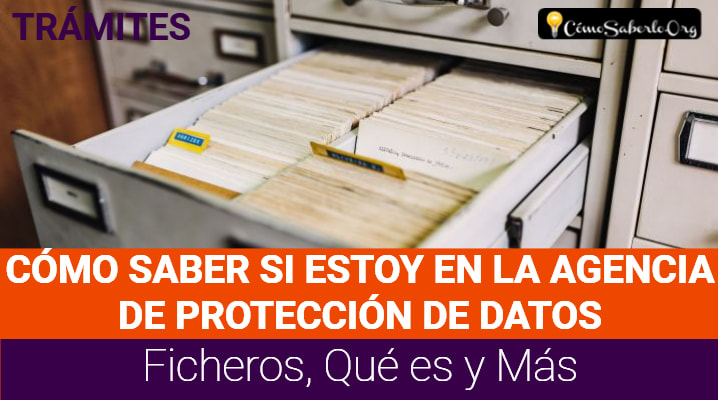 Cómo Saber si estoy en la Agencia de Protección de Datos
