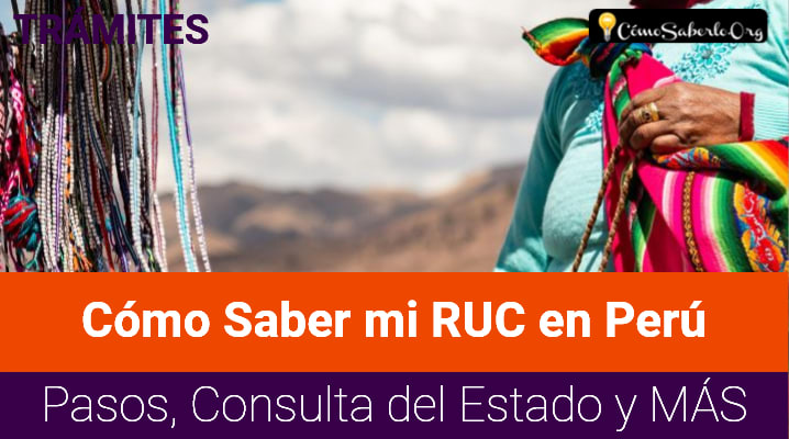 Cómo Saber mi RUC en Perú